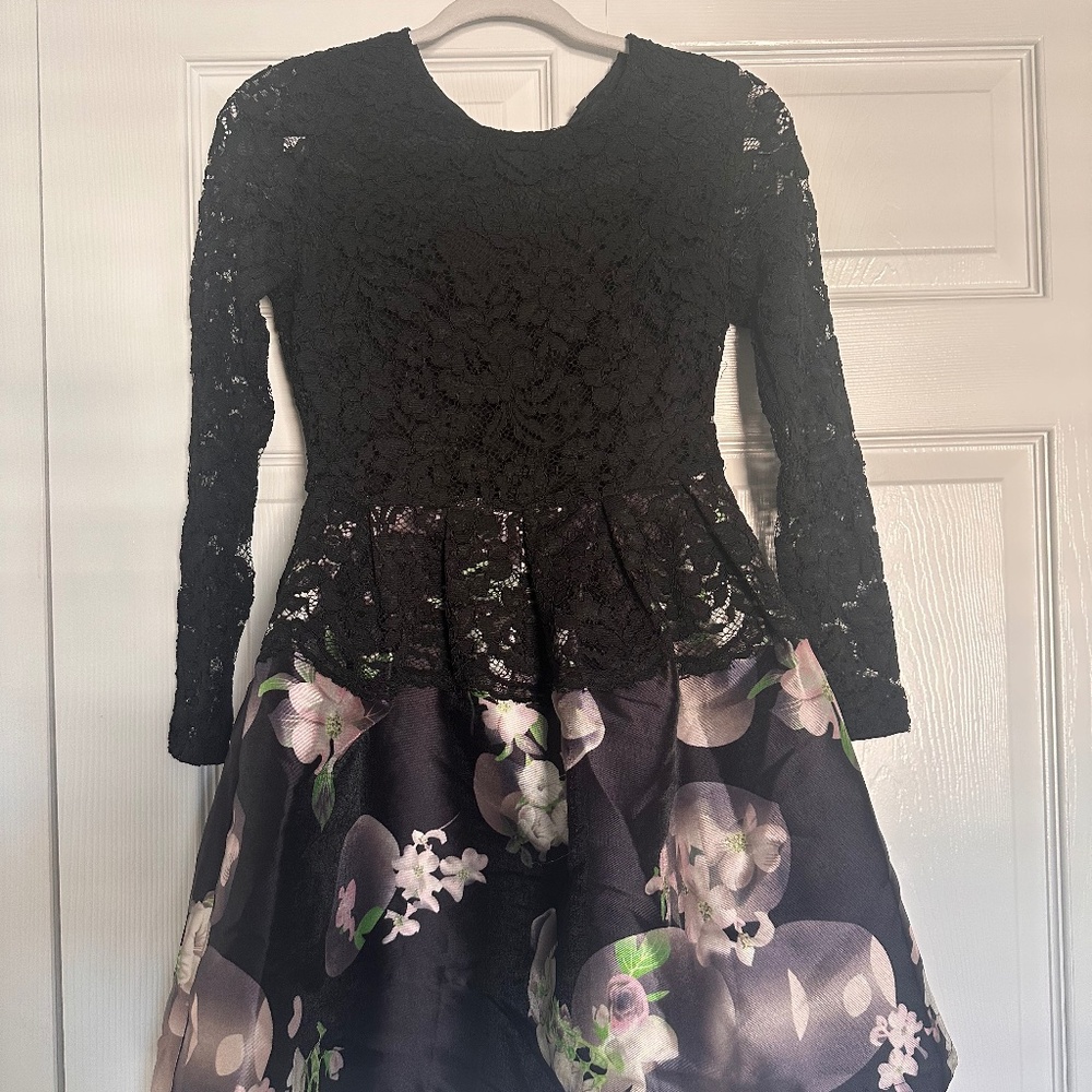 Skater Dress with Lace